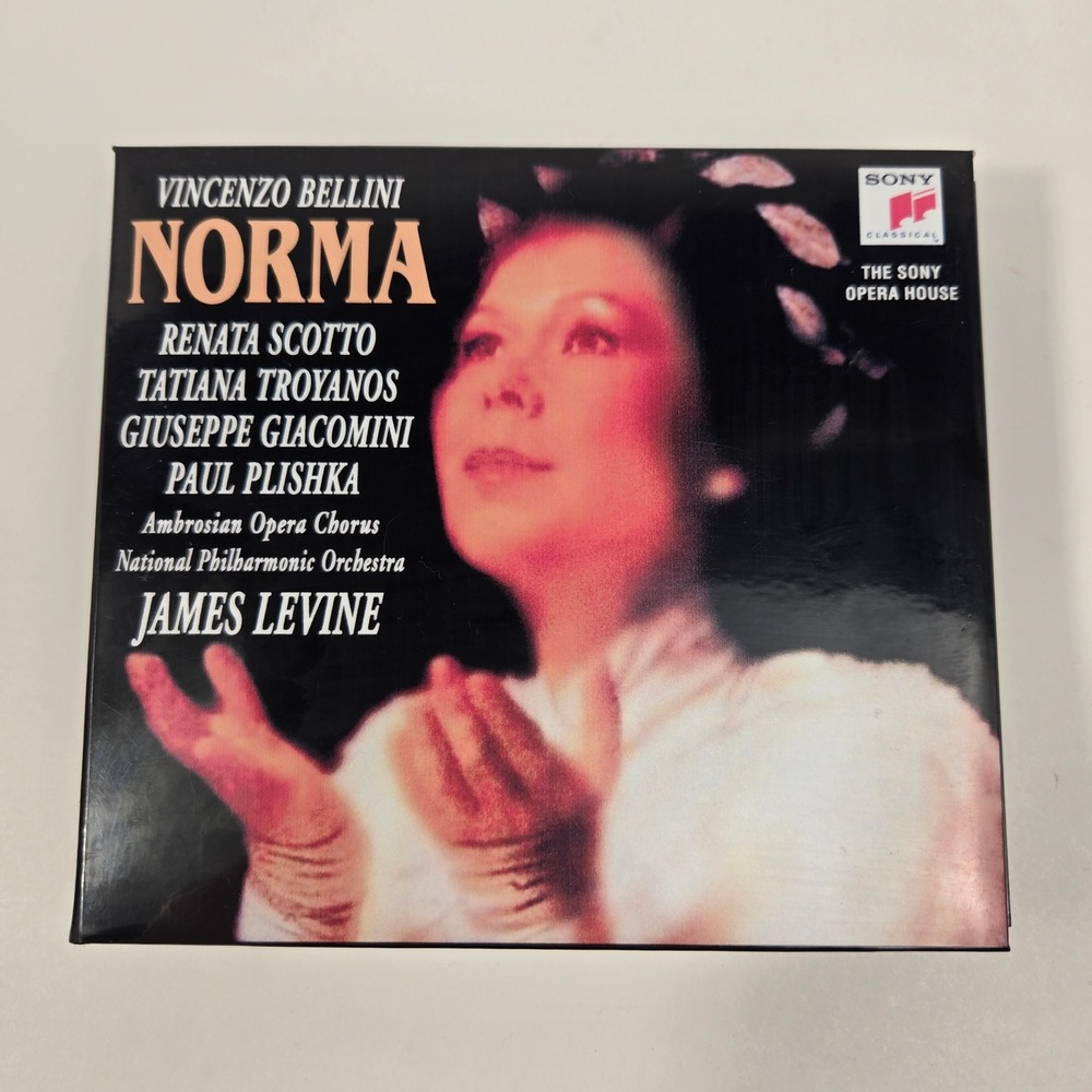James Levine - Bellini Norma 2 CD Scotto Sony Opera House NM